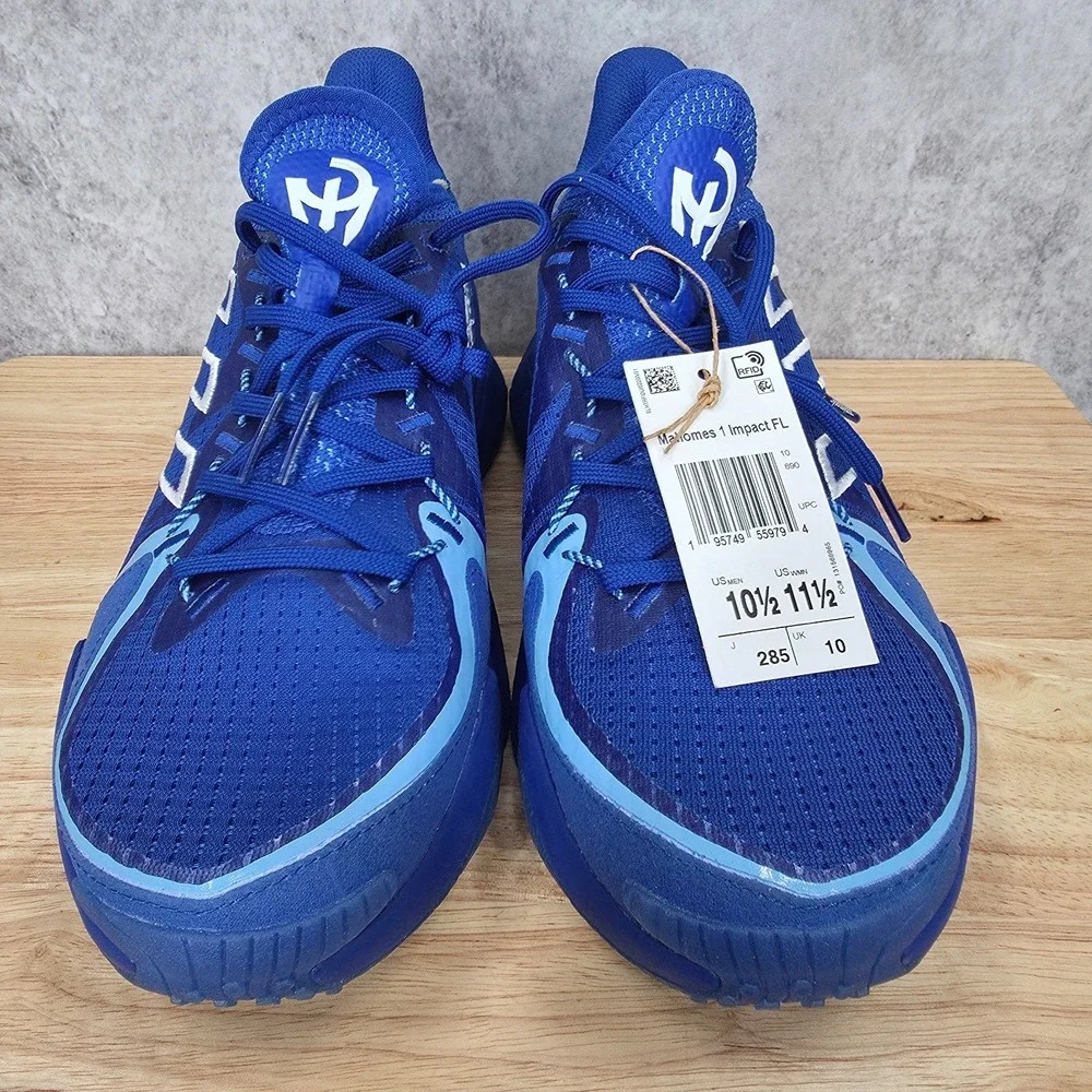 Adidas Mahomes 1 Impact Flex Sneakers Mens 10.5 Royal Blue IF4803‎ Shoes